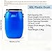 60l Heavy-Duty Blue Storage Barrel with Lid - Versatile Wide-Mouth Drum for Home, Farm, Garage, and Industrial Use - Durable, Leak-Proof, Ideal for Organizing