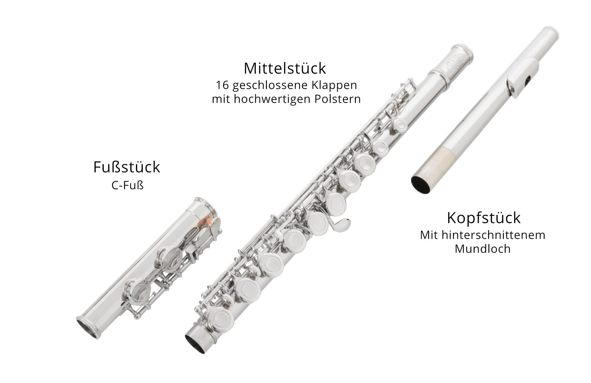 Classic Cantabile FL-100J příčná flétna | - Hudební nástroje
