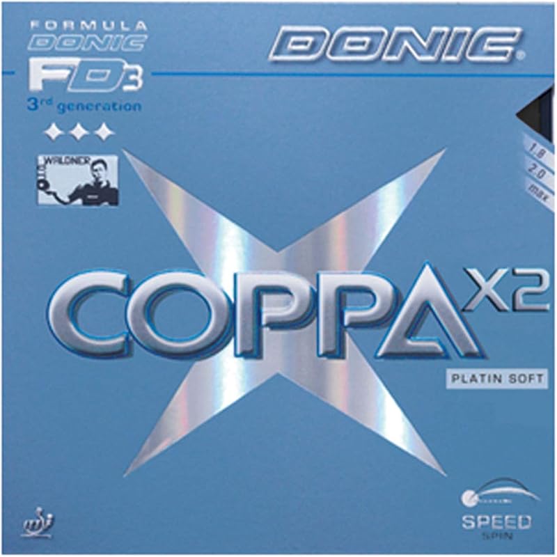 DONIC(ドニック) 卓球 コッパ X2 裏ソフトラバー ブラック 2.0 AL053