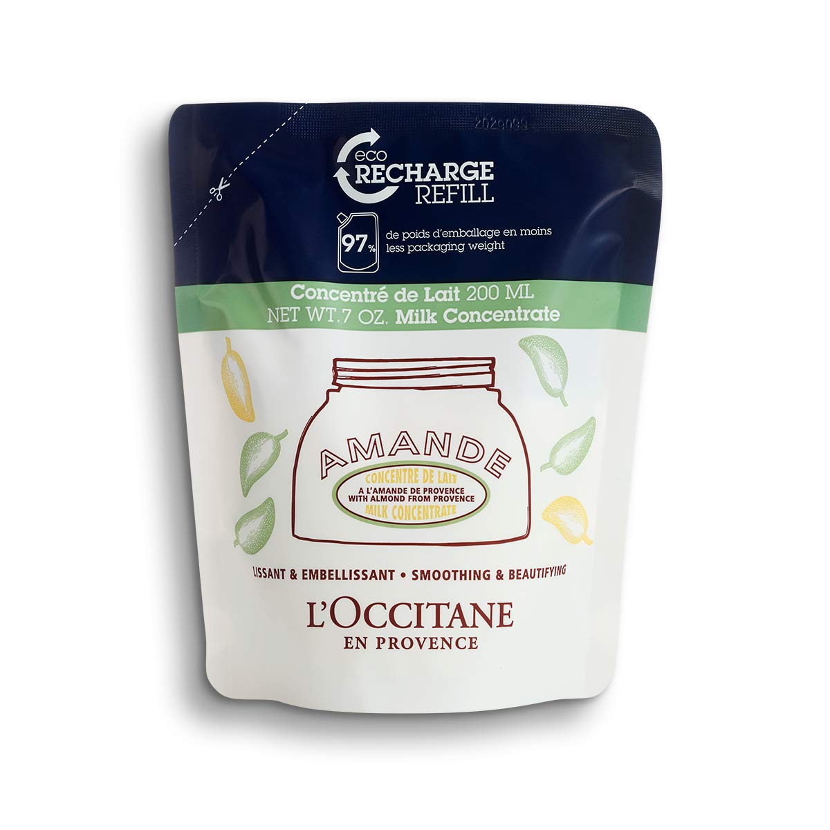 L'Occitane Almond Milk Concentrate Refill, 6.70 Fl Oz