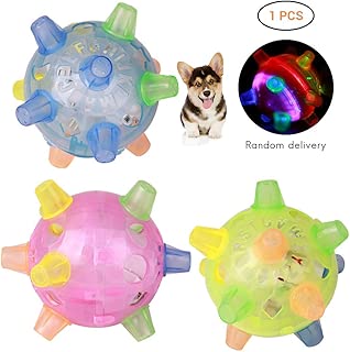 SayHia Pet Toys Aktivierungsball springen, LED-Flash-Musik-Tanzball-Spielzeug, Musik-Sprungball-Spielzeug für kleine, mittelgroße Hundekatzen im test