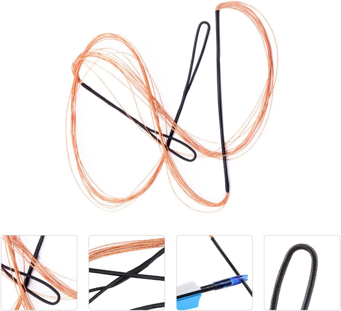 INOOMP 2pcs Strand Bowstring Traditional Archery Tool for Recurve and Hunting Bows Low Noise Easy Tuning and Installation Enhanced Performance