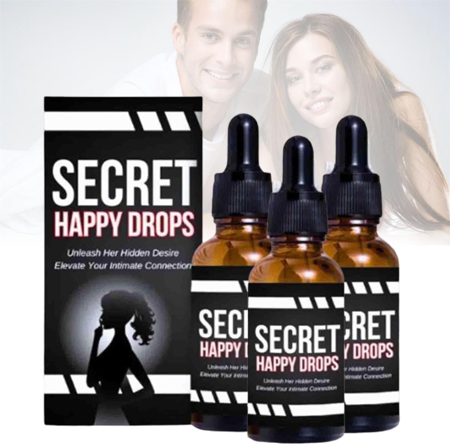 2025 New Secret Happy Drops - PleasurePeak Oral Drops Happy Hormones Drops for Women Improve Sensitivity and Pleasure Increase Energy Levels Promote Improved