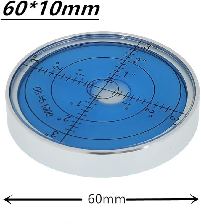 Nivel de Burbuja Horizontal Circular - Alta Precisión 15'/2 Diámetro 60X10mm miniatura 2