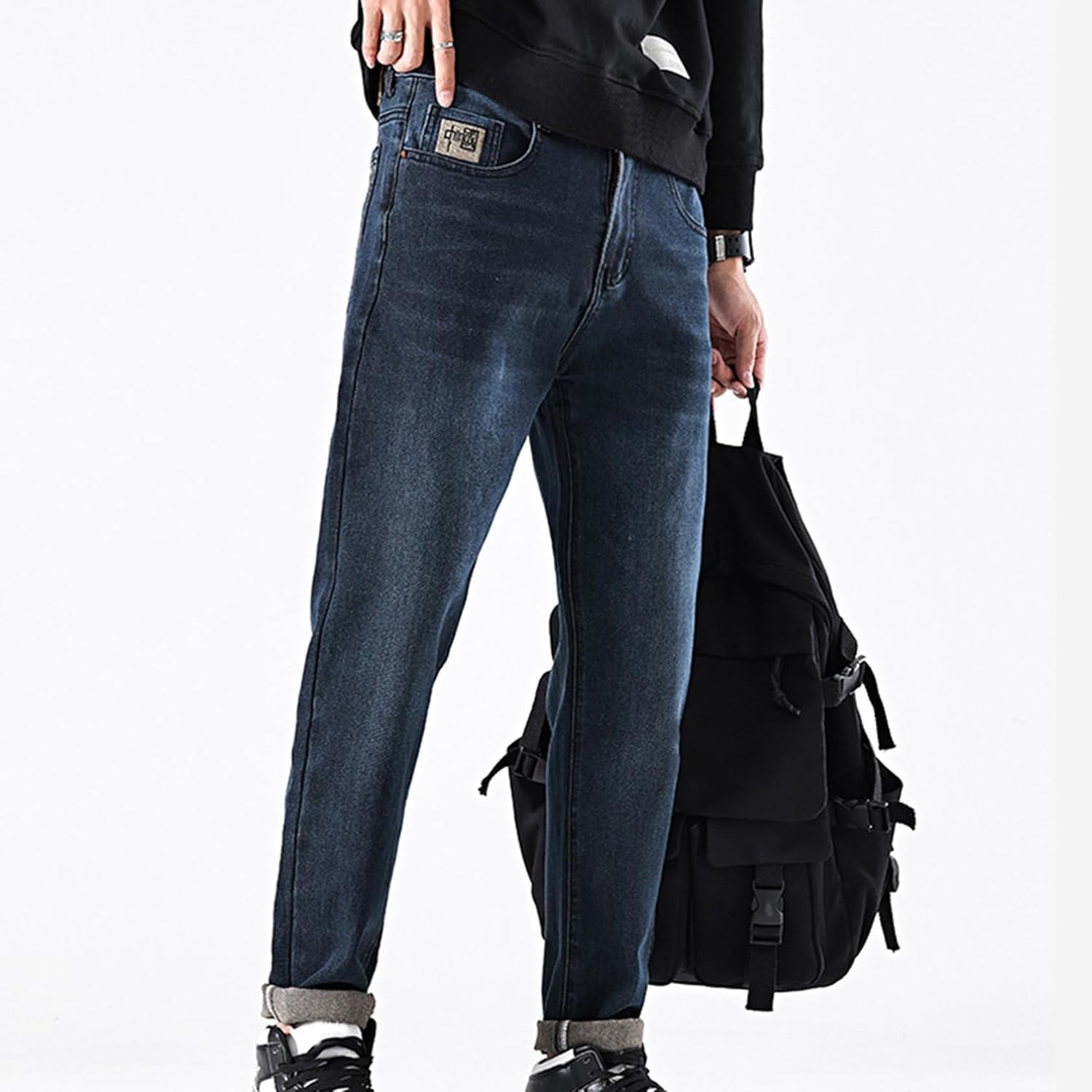 [lsjdln] パンツ メンズ メンズパンツ デニムパンツ デニム ストレッチデニム ジーンズ デニム ストレッチ ストレート ス