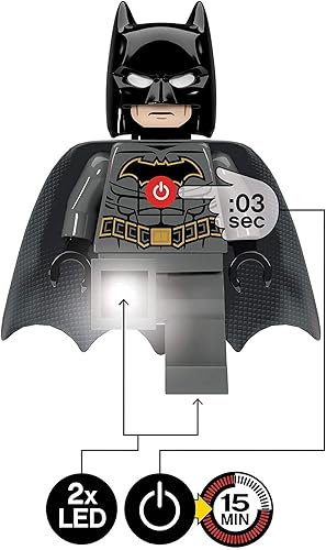 Miniatura 6 de Linterna Lego Batman y Batman Pen Pal, paquete de 6 años en adelante, incluye 1 linterna y 1 bolígrafo de gel con minifigura de Batman