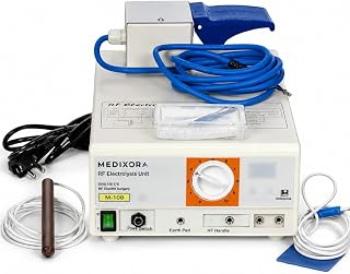 Electrolysis Unit M-100 Permanent Hair Removal machine | RF Electro Surgery, 10-Level Power Dial, Earth Pad Included, RF Handle Included, Power Switch Control