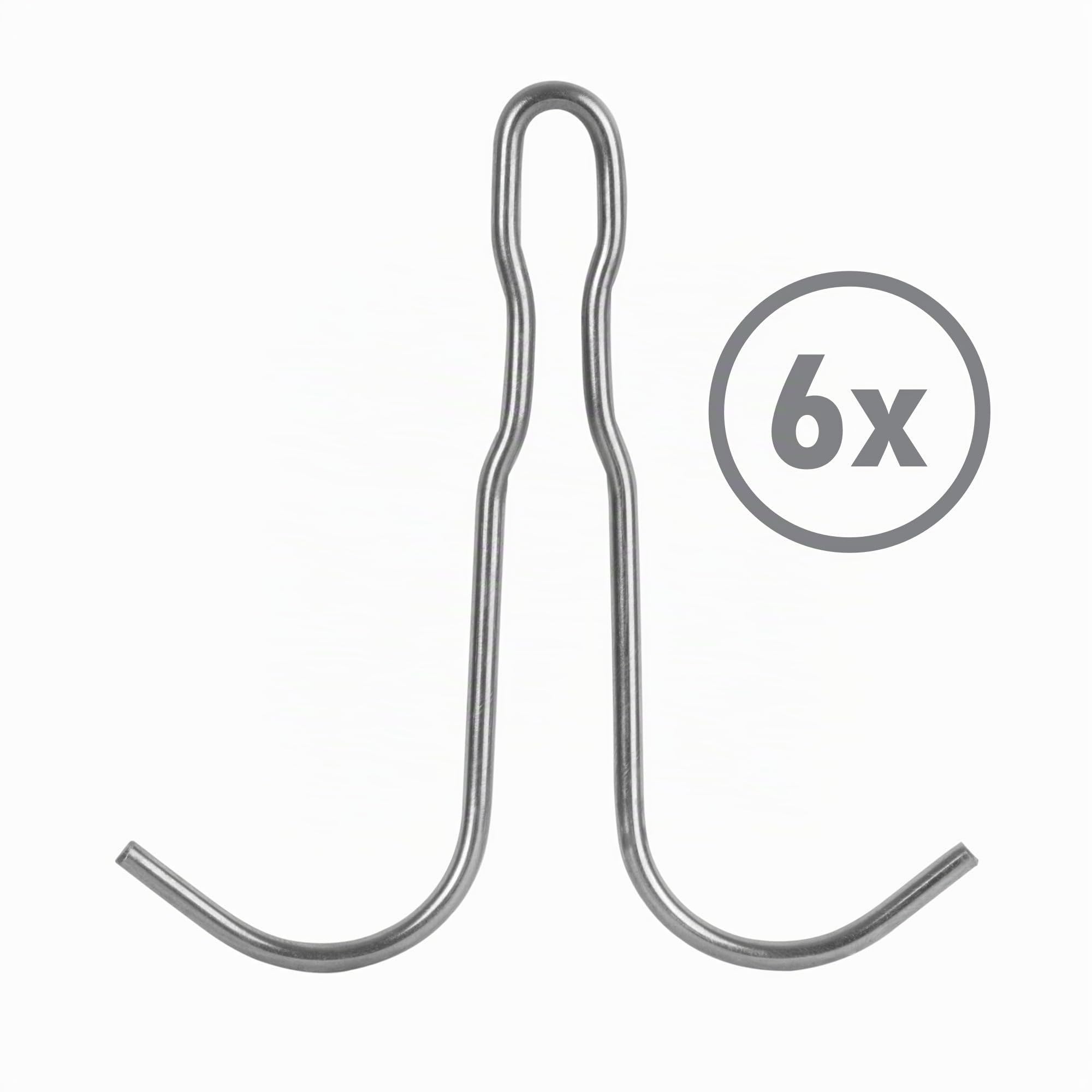 Mahlzeit Estante de Pared de Acero Inoxidable con Barra de Ganchos | 60 x 30 cm | Estante Colgante | Estante Cocina de Acero Inoxidable, Estante Flotante, Estante de Pared | Estantería para Cocina