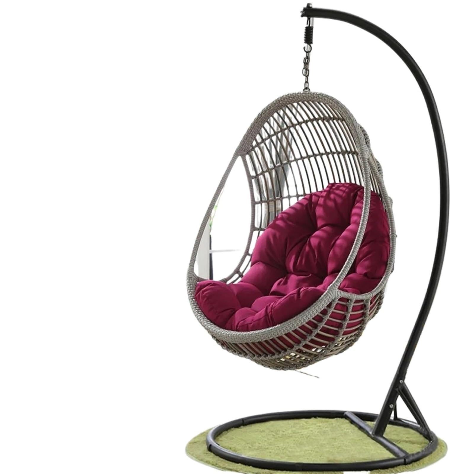 Bflcwstd Coffee Egg Chair Cushion Swing Hanging Basket Seat Cushion Thickened Balcony Egg Hammock Rocking Chair Pads For Home Patio Garden Living Rooms(Coffee)