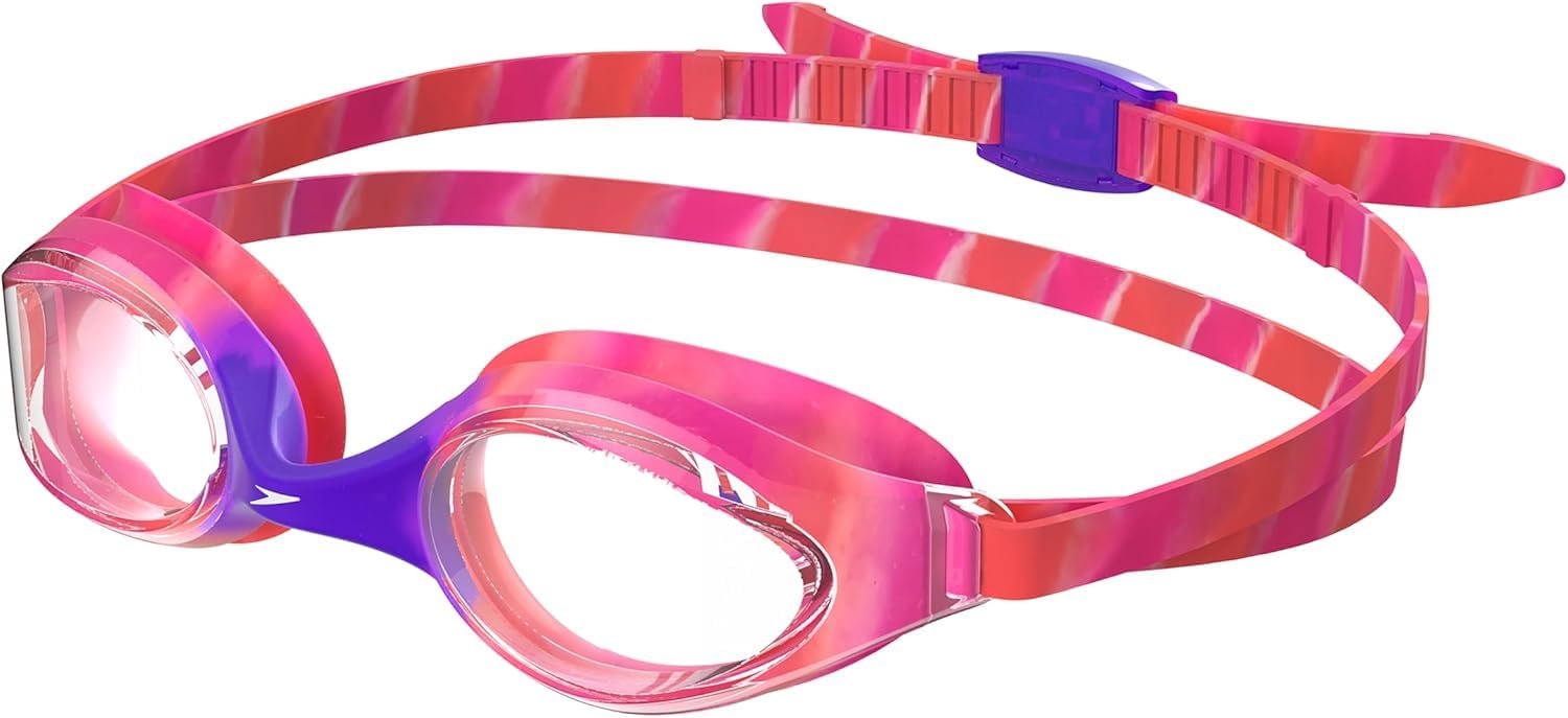 Speedo Unisex Kinder Hyper Flyer Schwimmbrille | Bequeme Passform | Verstellbares Design | Anti-Beschlag | Wasserdicht