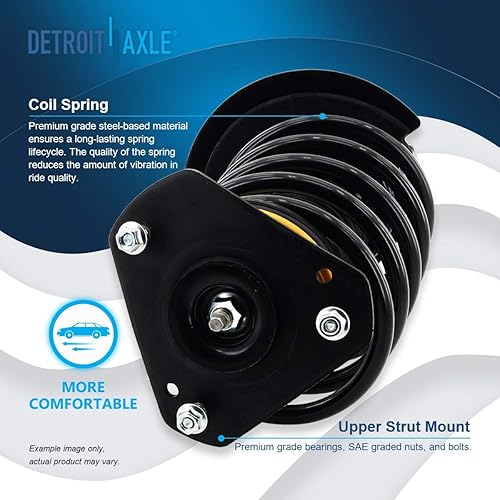 Miniatura 480 de Detroit Axle - Puntal delantero para Hyundai Sonata 2012-2014 2012-2015 Kia Optima, puntal lateral izquierdo con montaje de resorte helicoidal 2013
