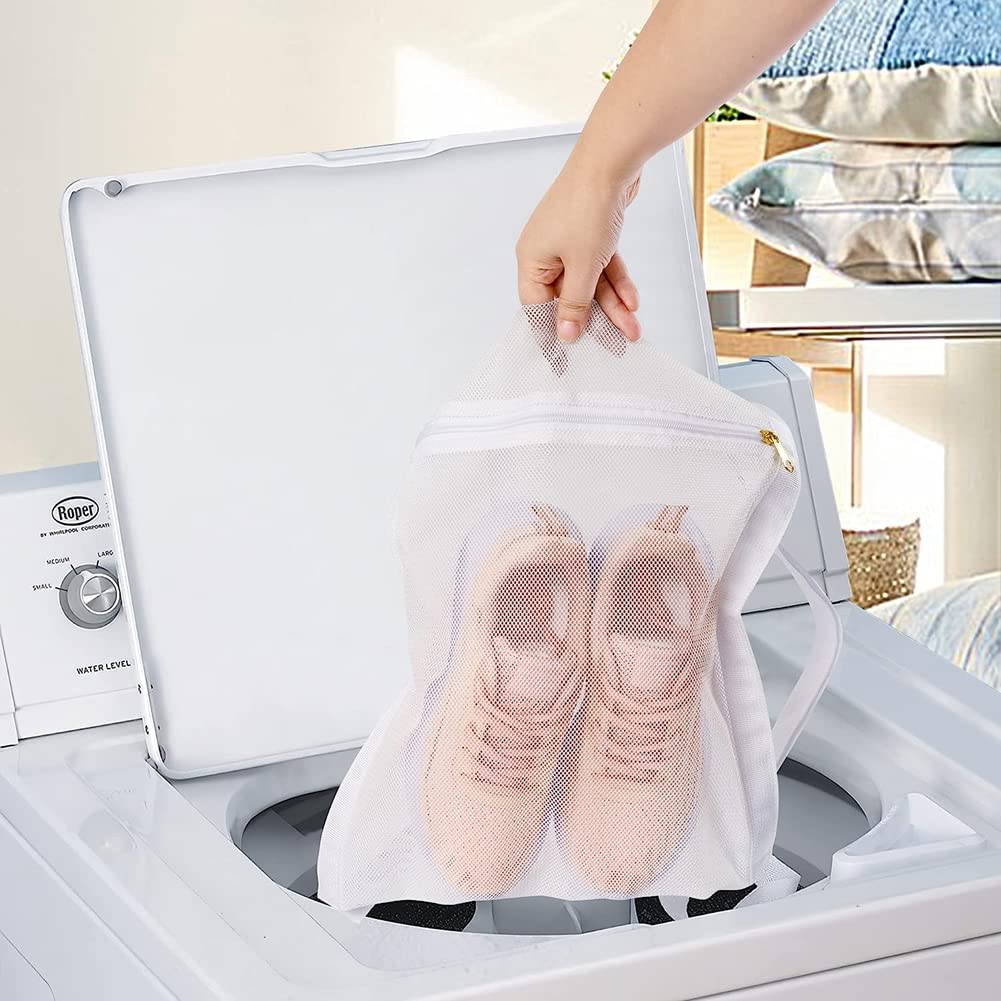 Sacchetto Lavatrice Per Scarpe Sacchetto Protettivo Per Lavare Le Scarpe In Lavatrice - Riutilizzabile Con Zip, Per Sneaker E Pulizia 360° Poliestere-nylon Lavaggio Sicuro