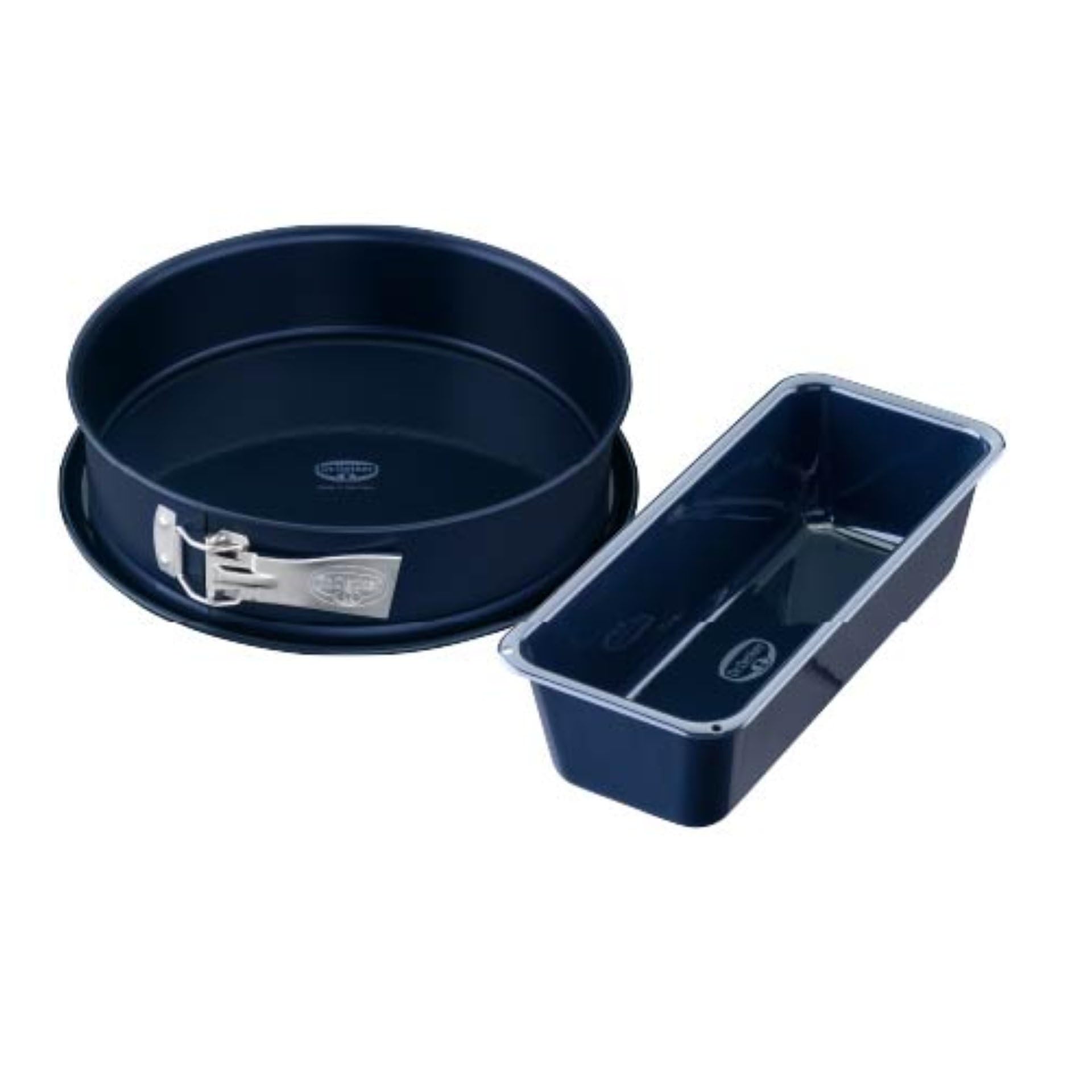 Dr. Oetker Back-Liebe Emaille-Set, 2-teilig – Springform und Kastenform aus Emaille, hitzebeständig bis 400 °C, schnitt- und kratzfest, 10 Jahre Herstellergarantie