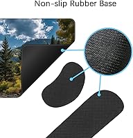 Vista 95 de MIBITRI Juego de alfombrillas para mouse y teclado, alfombrilla de mouse extendida para juegos + soporte ergonómico para reposamuñecas para teclado