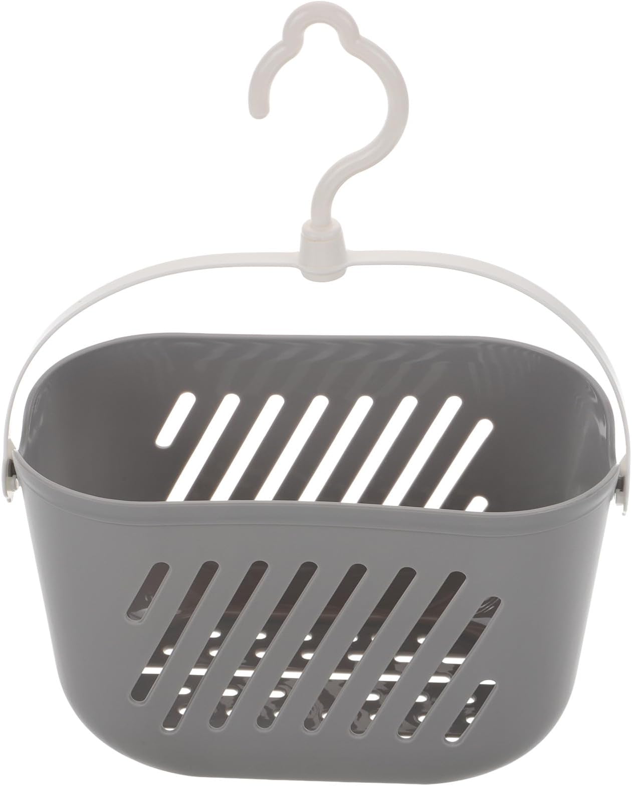 Plastic Hanging Shower Caddy with Drain and Handle, Waterproof Organizer Basket for Bathroom, Storage, and Laundry Needs
