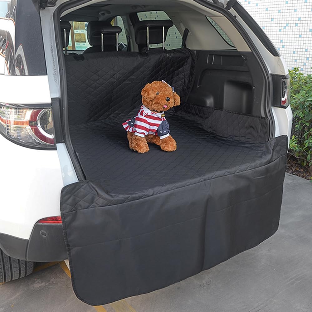 Protezione per Bagagliaio auto Cane per Subaru Levorg (ab BJ 2015),Telo Auto per Cani Copertura Protettiva Coperta Auto Copribaule Telo Macchina per Cani Impermeabile,Black-1