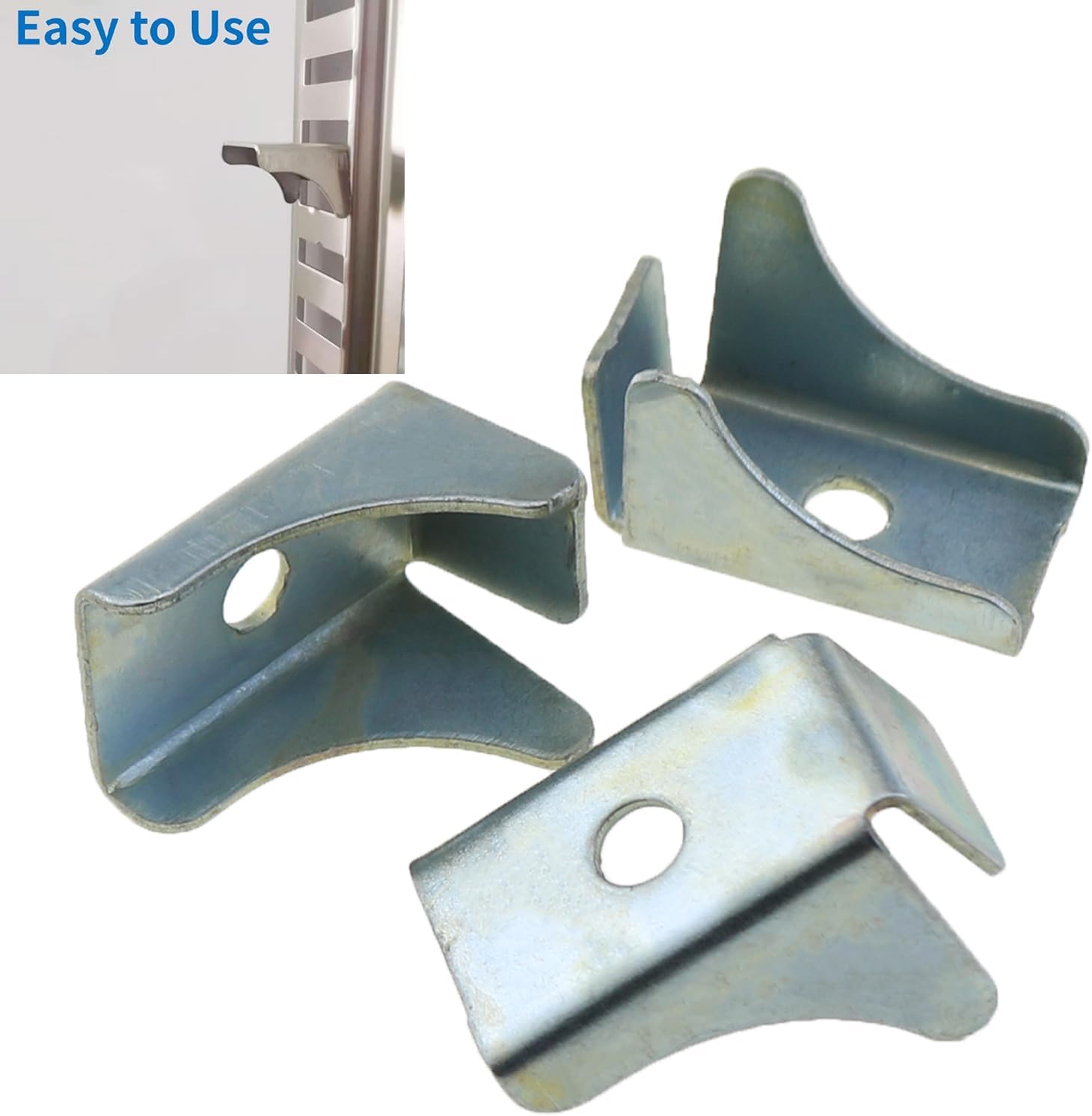 Heyous 12PCS Removable Metal Shelf Support Clips Shelf Replacement Clip Suitable for Garage Cabinet and Toolbox