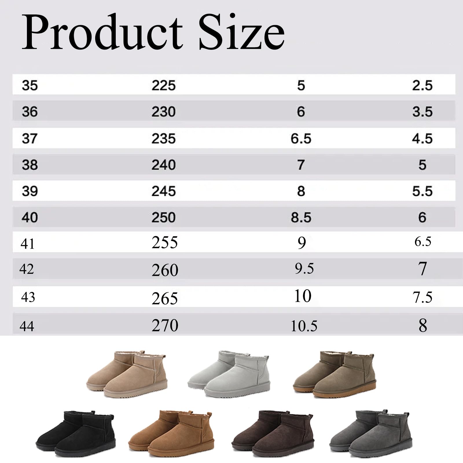Wolkis 2.0 fell boots damen, Women's Extra Mini Winter Boot, Mini Boots for Women Winter Warm, Winter Boots für Den Außenbereich, Mini Ankle Boots with Fur Lined