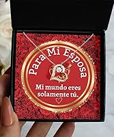 Vista 7 de Regalo para mi esposa "Mi mundo eres tu" cadena pra esposa