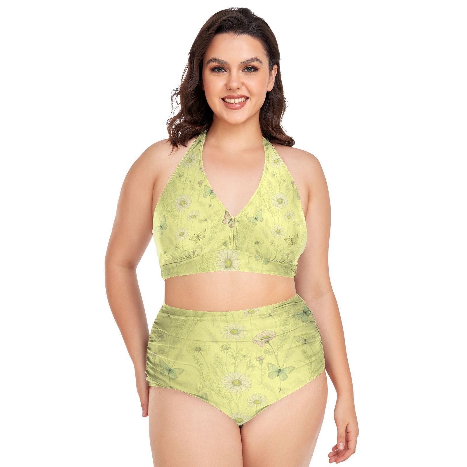 FRODOTGV Costumi da bagno da donna curvy, da L a 4XL
