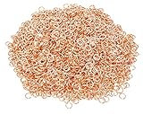 Mandala Crafts 2000pcs 11mm Chainmail Jump Rings Kit - Open Copper Tone Anodized Aluminum Rings for Jewelry Making, Chain Mail Scale, Maille Armor, DIY Chainmaille Crafts