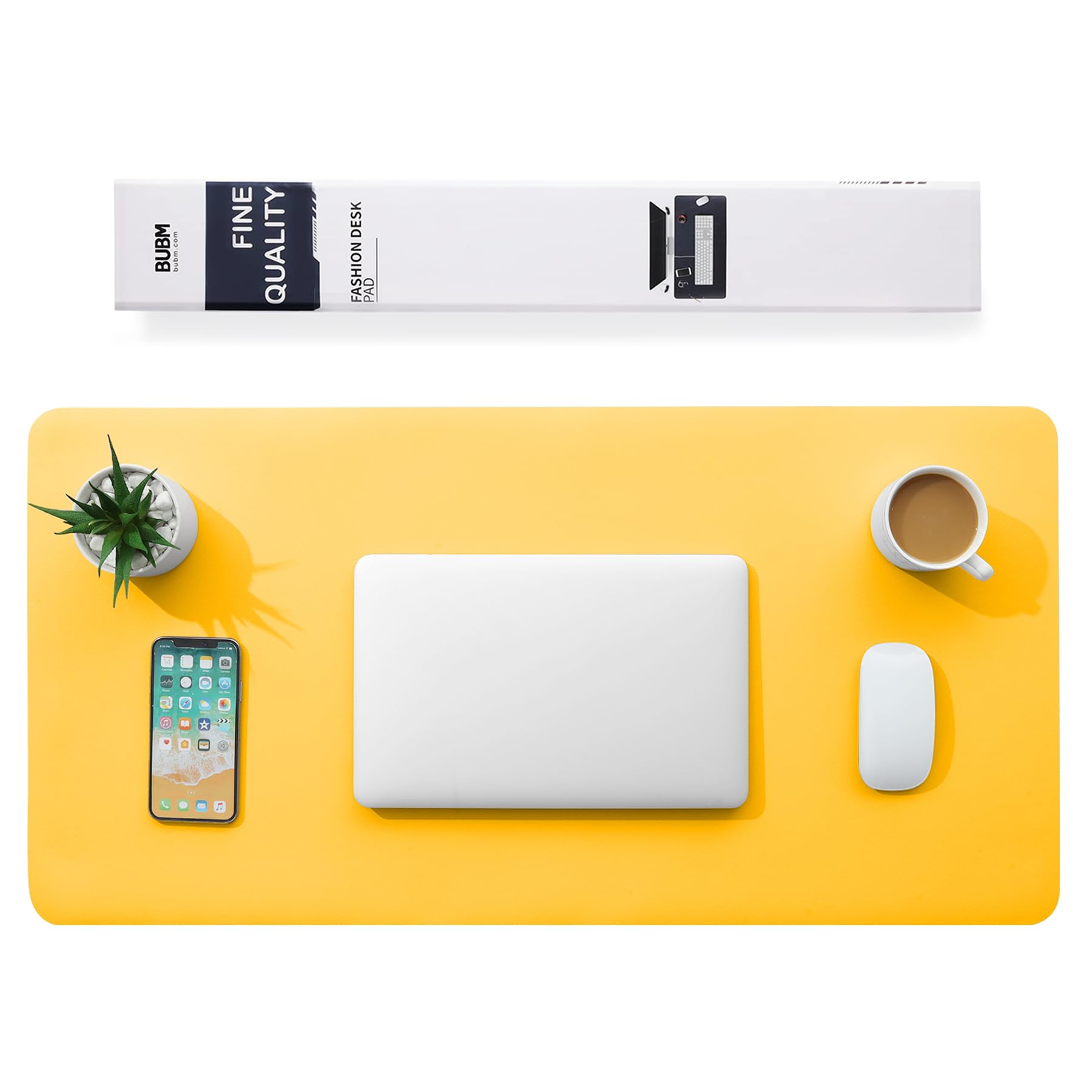 Multifunktionales Office Mauspad,BUBM 90x43cm wasserdichte Schreibtischunterlage aus PU-Leder,Ultradünnes Mousepad,rutschfeste Schreibtischmatte, für Büro und Zuhause