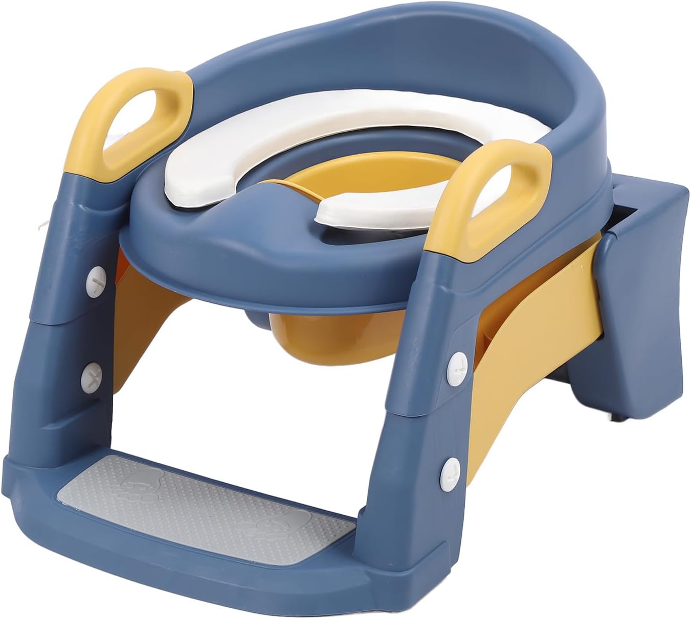 3 in 1 Potty Training Seat with Step Stool Ladder | Nonslip Pads & Comfortable PVC Design for Baby Boys & Girls | Perfect Toddler Toilet Training Solution