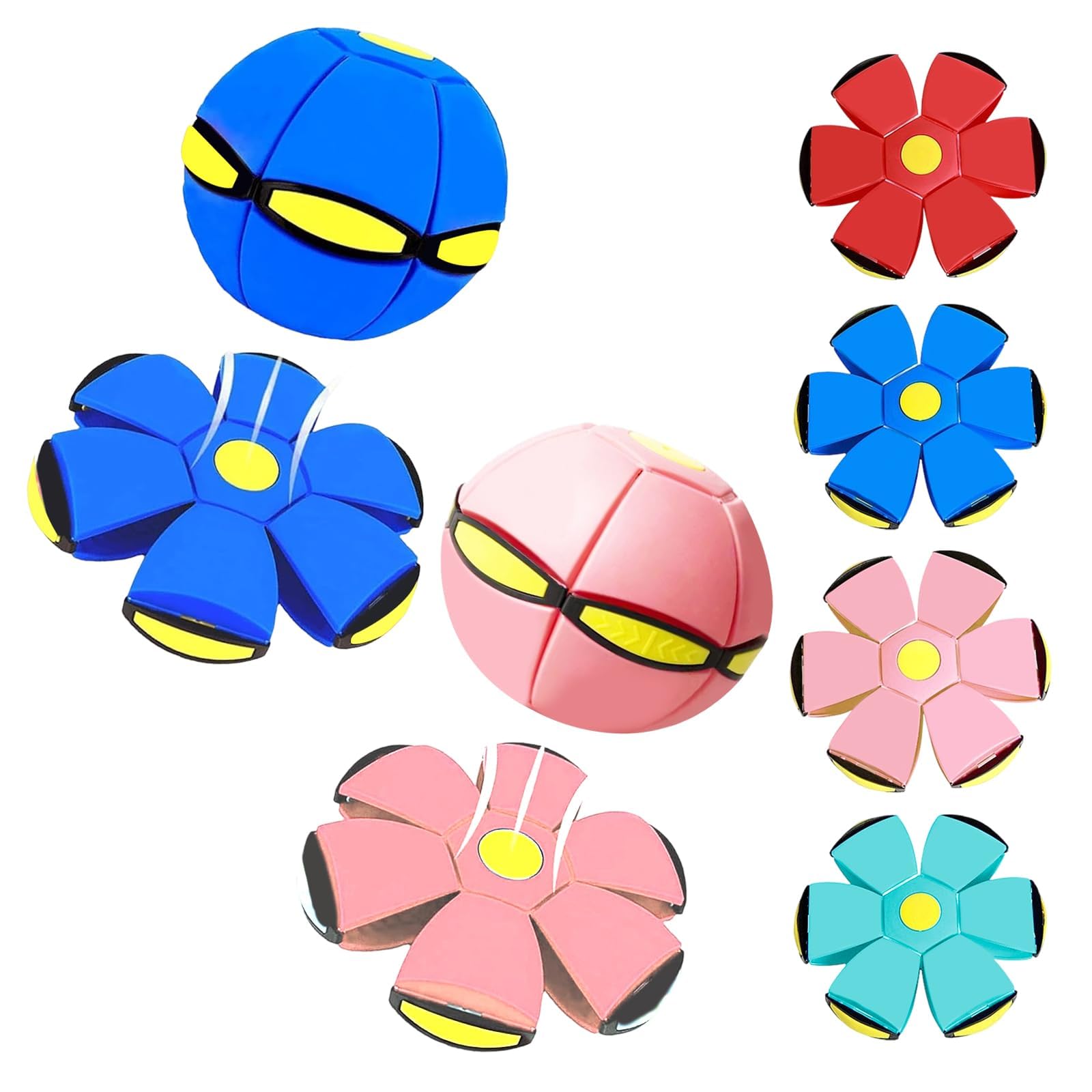 Wsndyjia Magic Bouncing Ball, Bouncy Balls, Magical Flying Saucer, Family and Pet Interactive Toys