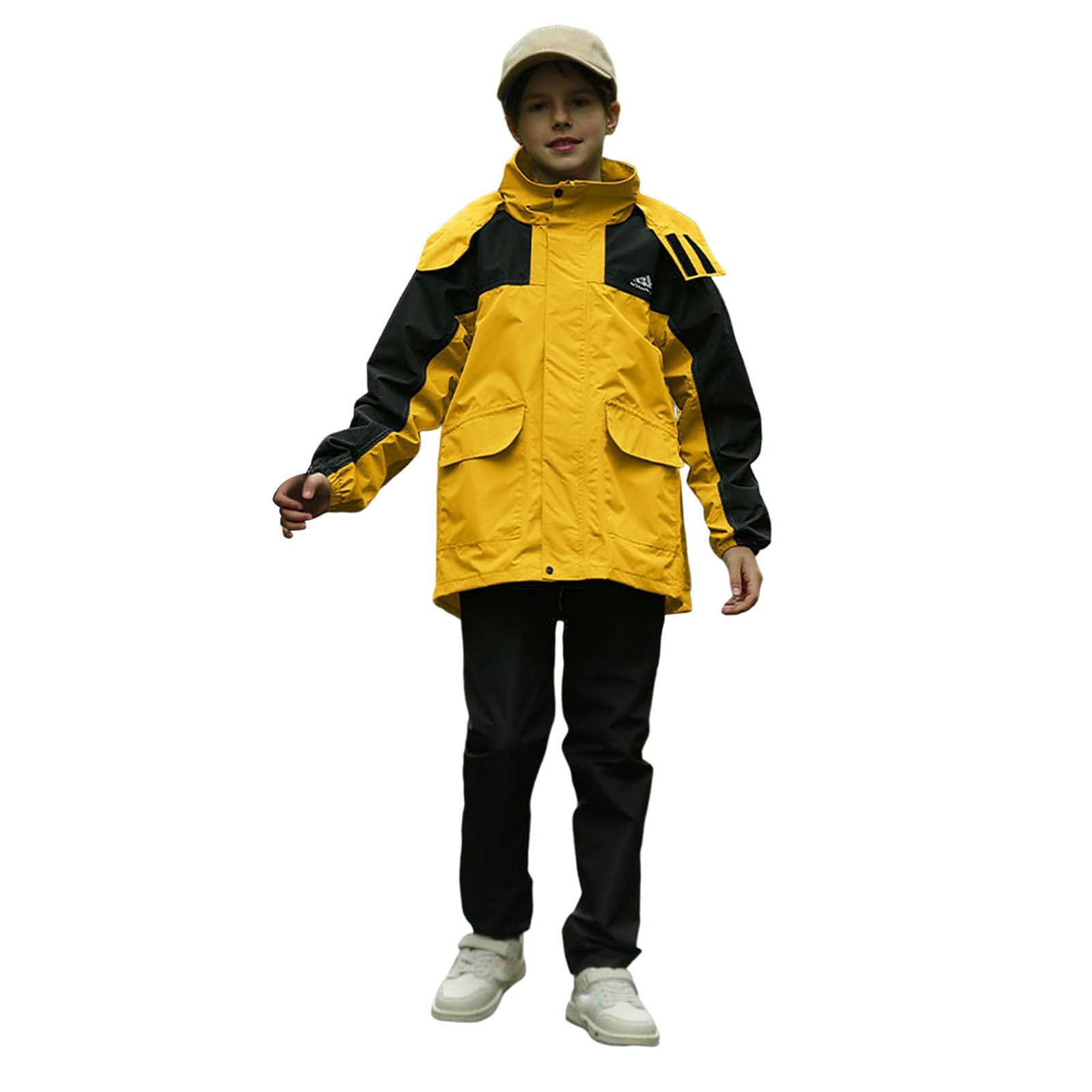 Generisch Ensemble veste de pluie pour enfant avec pantalon respirant et imperméable 6-15 ans