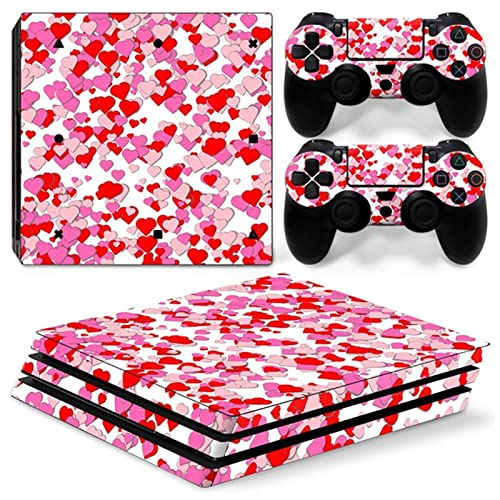 FXCON Para PS4Pro Skin Consola Controladores Pegatinas Vinilo para PS4Pro Decal Wrap Cover Skin Completo Durable Resistente Arañazos 86453 Libre Burbujas Cover