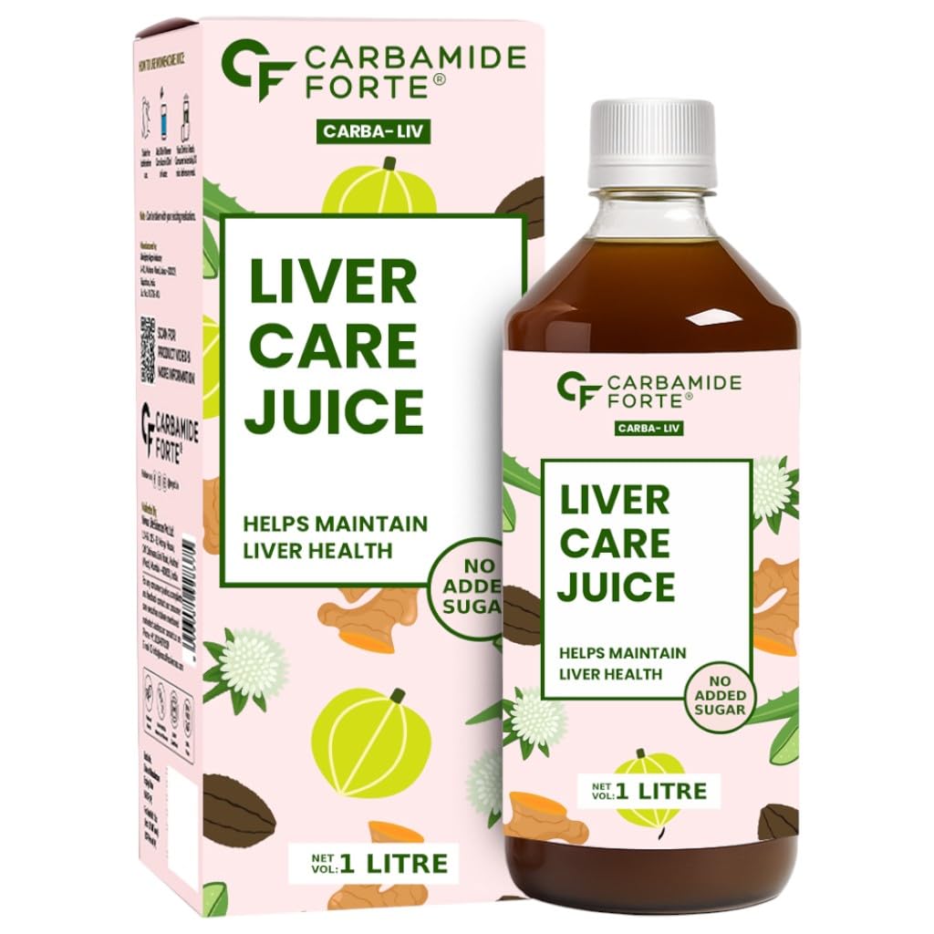 Carbamide Forte Ayurvedic Liver Care Juice – 1L | Herbal Liver Detox Supplement | Antioxidant-Rich Formula with 5 Ayurvedic Herbs | No Added Sugar & Artificial Colour