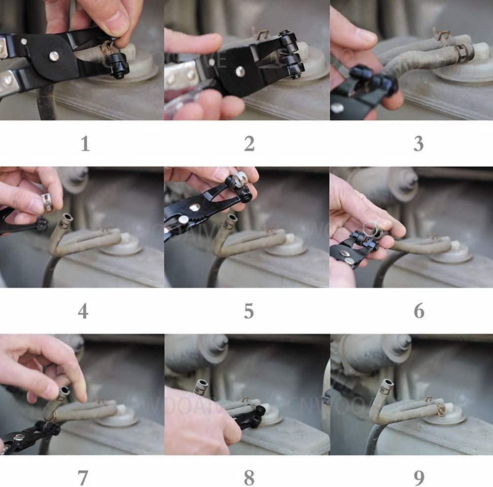 Pinza Per Fascette Stringitubo Auto - Strumento Rimozione Per Tubi Flessibili, Acciaio Carbonio - Foto 5