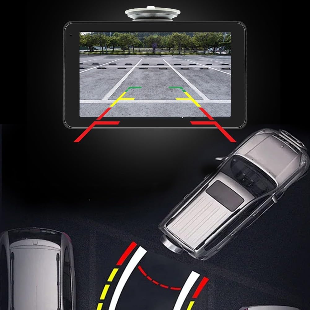 Lettore MP5 portatile da 7 pollici con video di retromarcia HD wireless per CARPLAY e per ANDROID Auto 2.5D IPS Schermo 5.4 WiFi6 Altoparlante incorporato per cruscotto del veicolo