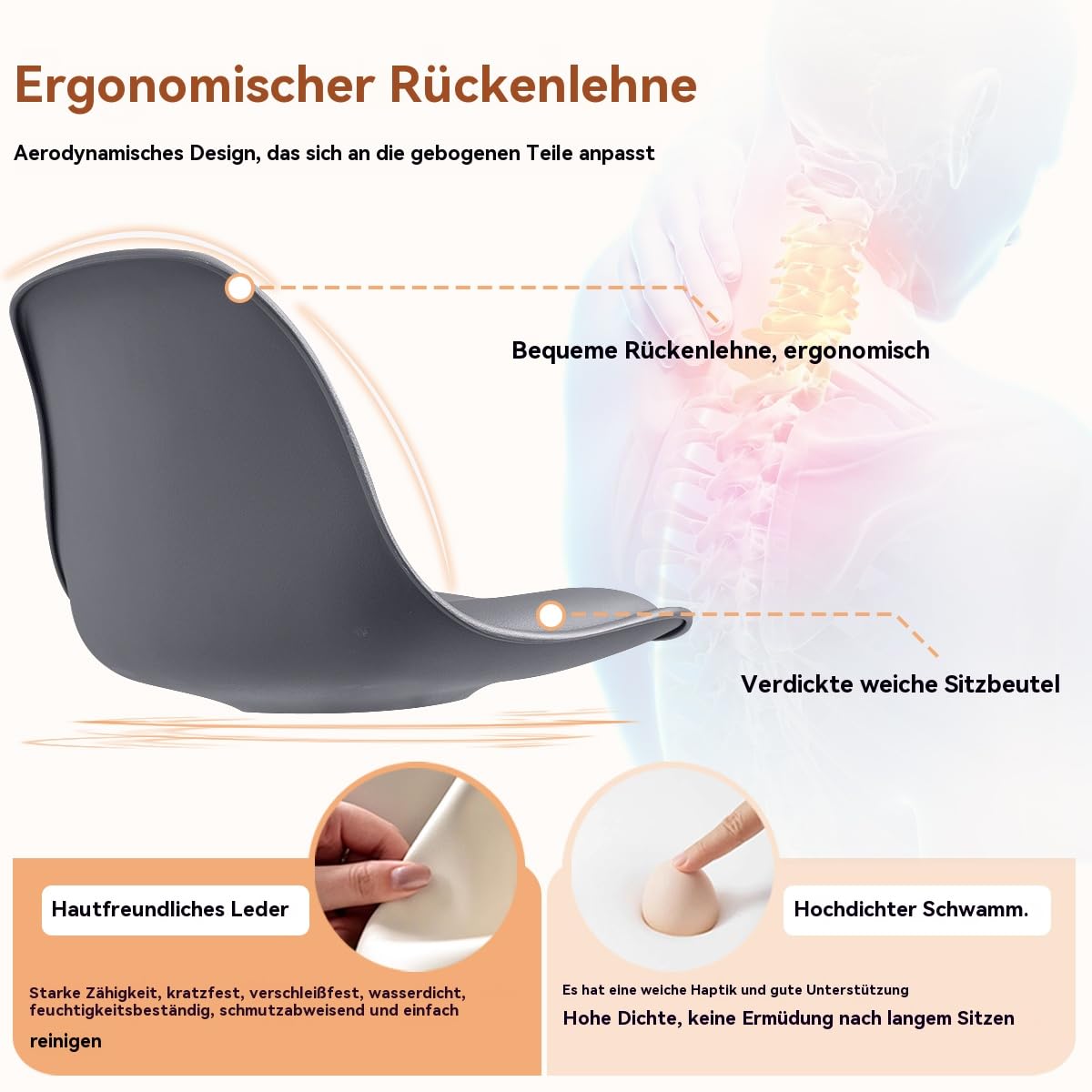 Modernes Barhocker-Set à 2 Stück, höhenverstellbare Drehbarhocker mit Rückenlehne und Fußstütze, Barhocker für Kücheninseln und Homebars