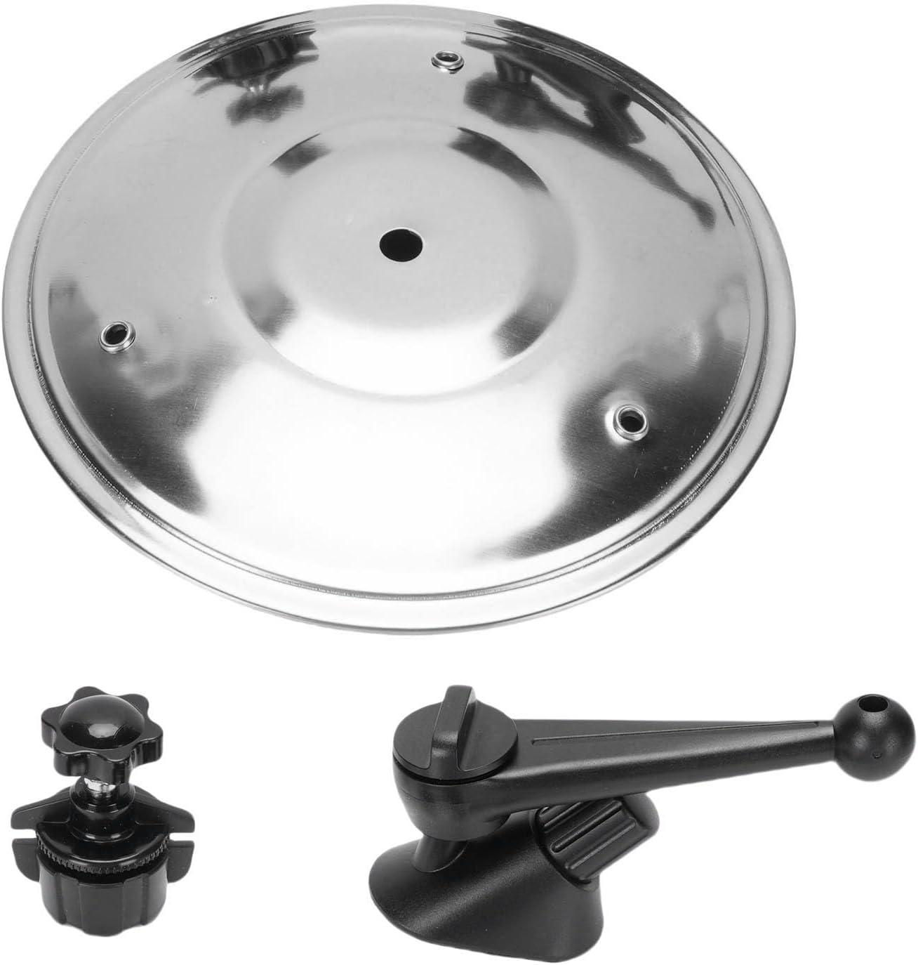 Car Crash Cymbal Drum Zabawny Instrument Muzyczny do Nawiewów Samochodowych Stop ABS dla Perkusistów i Miłośników Muzyki (SILVER)