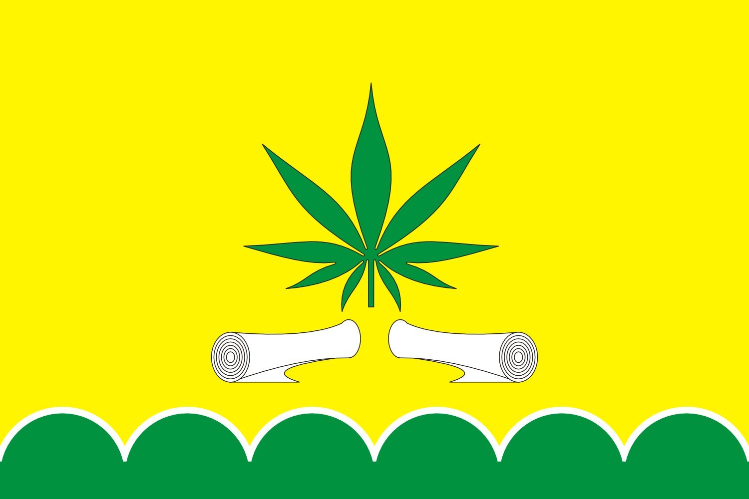 Drapeau Kholstovskoe Ulyanovsk oblast 2014-01 grand format de collection