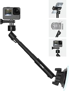 Aazon.co: Neewer 6\"/15.2c Caera Suction Cup Ount With Ball Head Agic Ar, Etal Suction...
