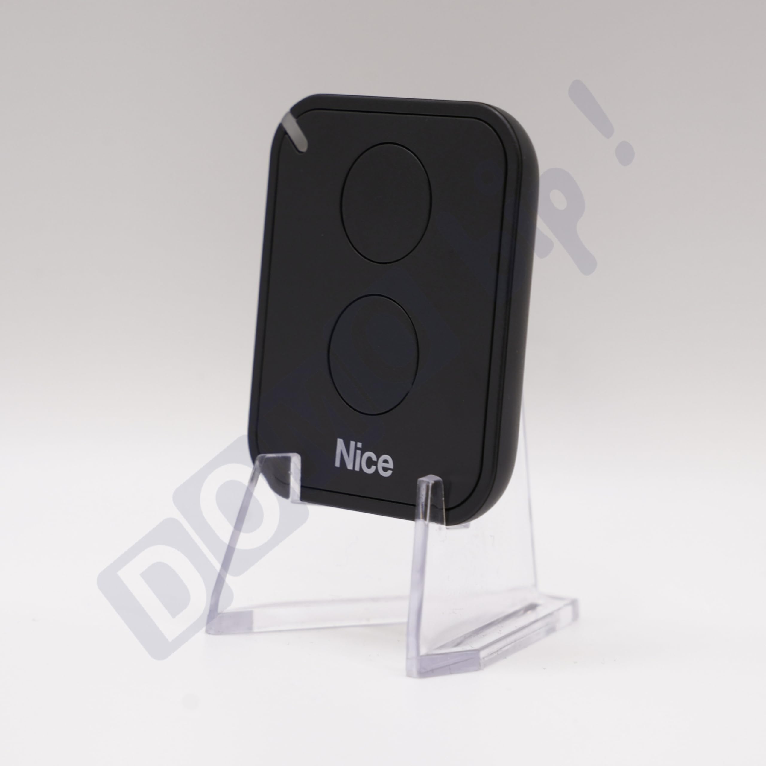Télécommande pour portails et porte de garage NICE FLO2RE - 2 canaux 433.92 mhz - Rolling code - Compatible récepteurs flox2r/floxi2r/ox2/ox4t/oxibd (Noir Lot de 2 télécommandes)