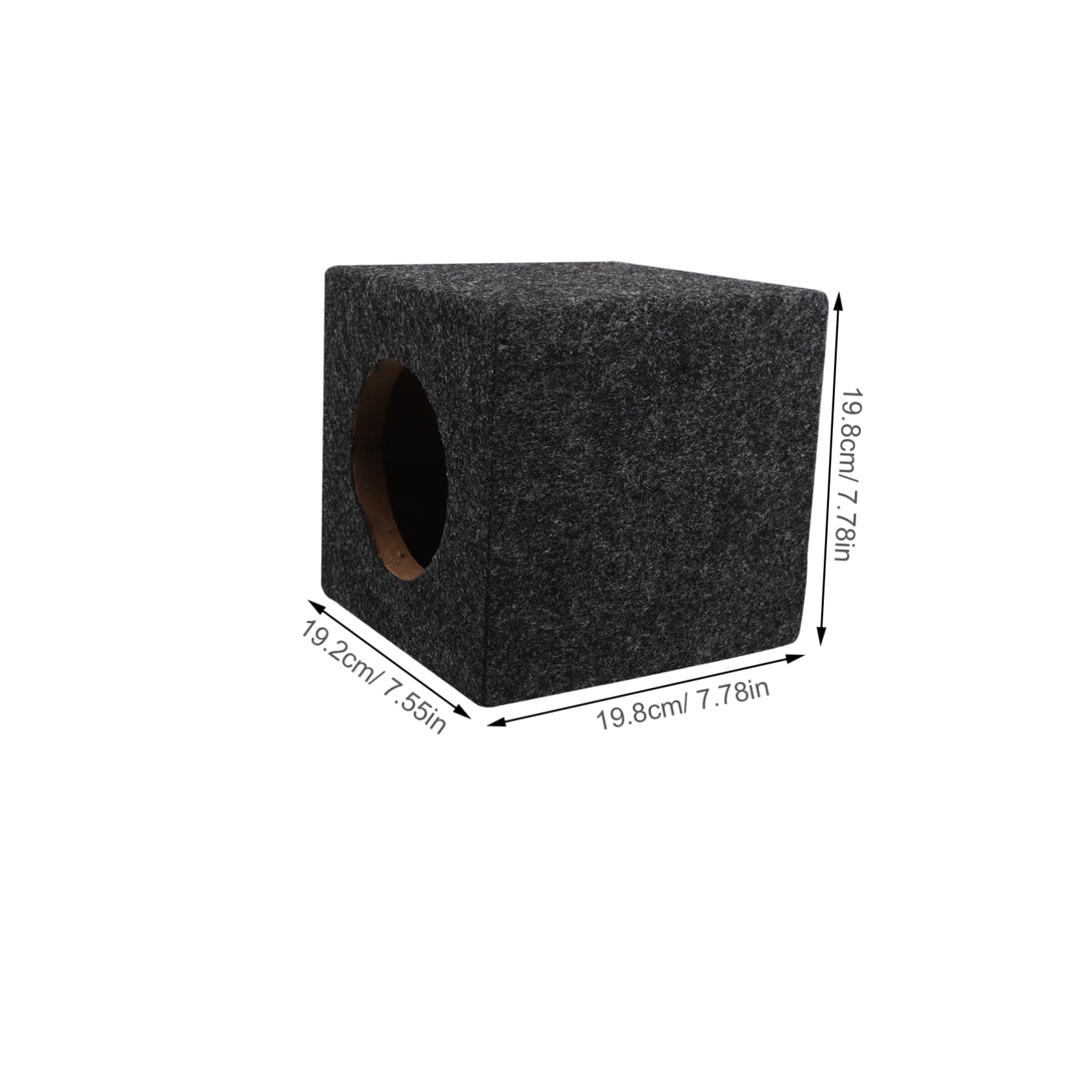 ABOOFAN Durable Square Subwoofer Enclosure for Truck Audio System Easy Installation Compatible with Speakers Reliable Performance for Enhanced