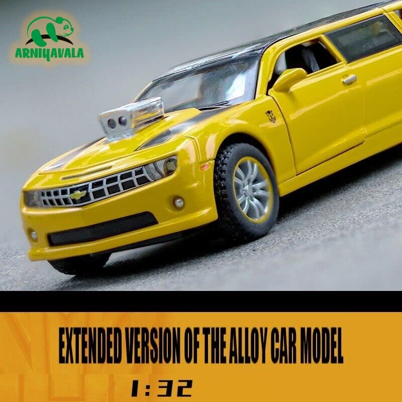 Image of 1:32 Chevrolet Camaro Limousine Extended Diecast Model Cars Toy Gifts for Kids (Colour May Vary)