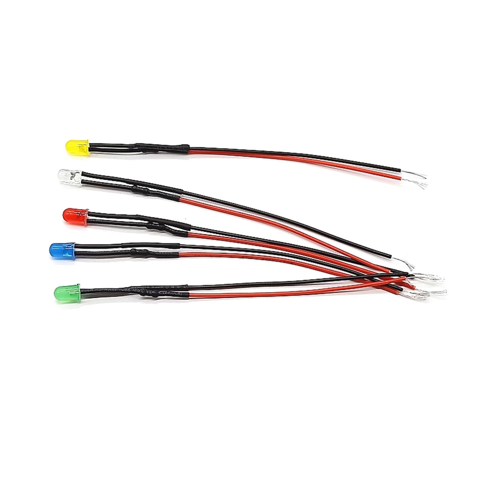 GERRIT 10pcs 3mm Pre-Wired LEDs Emitting Diodes with Resistance LED Bulb Lights 3V 5V6V9V 12V 24V 36V 48V 60V 110V 220V (Color : Blue, Size : 48V60V)