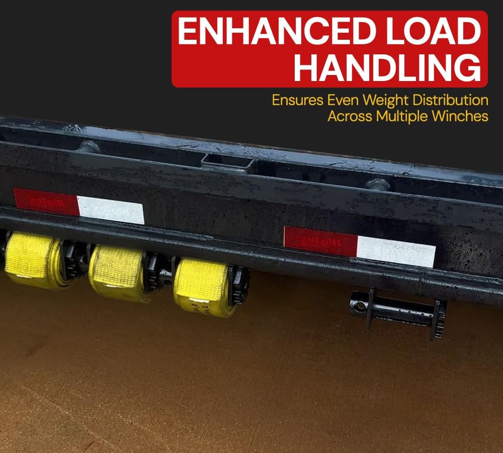 Mytee Products (4 Pack) Sliding Winch Track - Steel 6FT Flatbed Trailer C Track