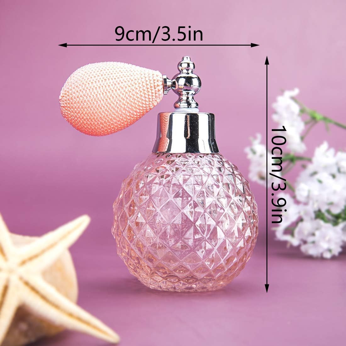 エレガントな香水ボトル Amazon.co.jp: Waltz&F蝶と花デザインクリスタル復古香水瓶