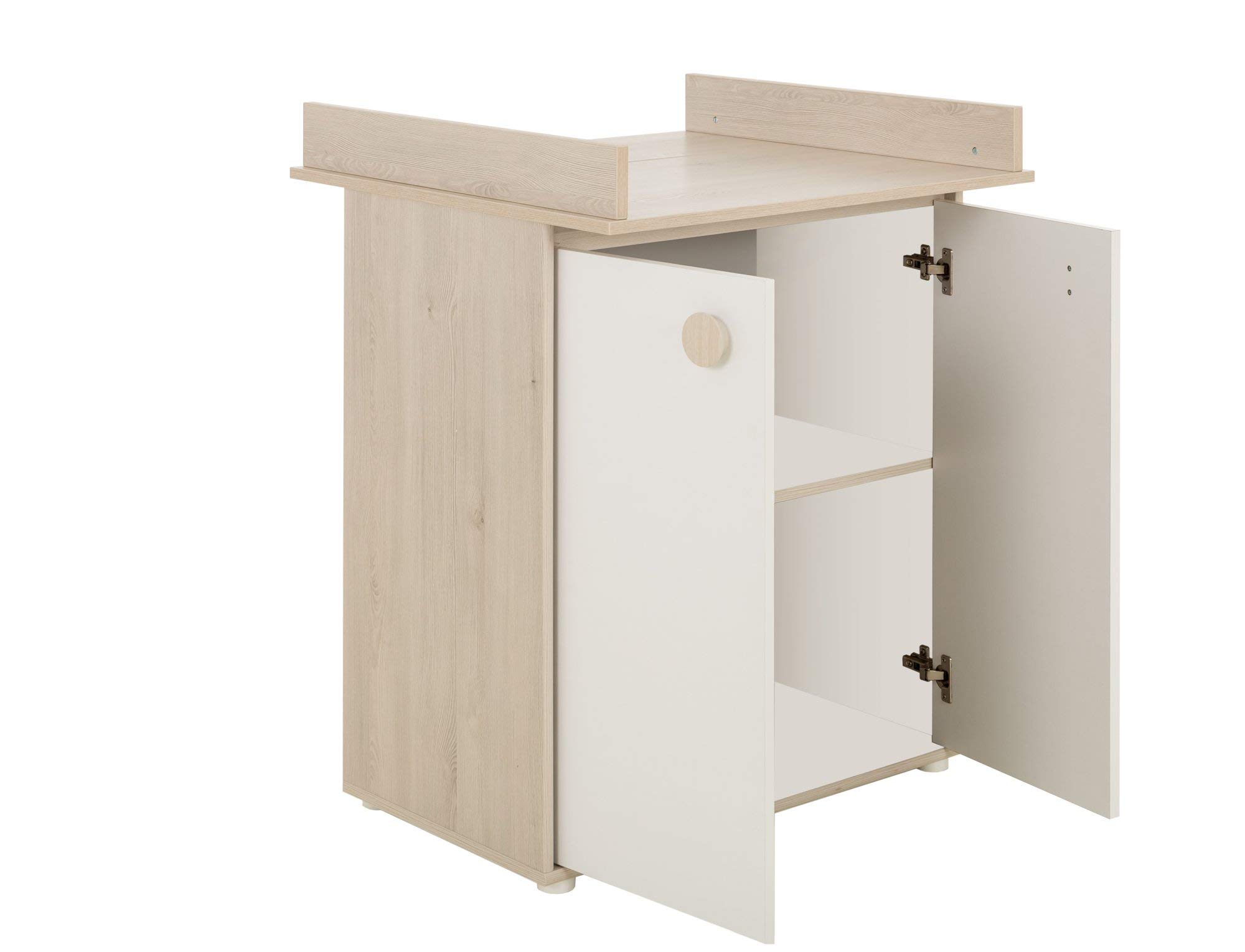 Cassettiera Omaha D133, Marrone, Pino Sbiancato, Con Cassetti E Ante Numero Di Cassetti 4 00 100x90x40cm 88033072