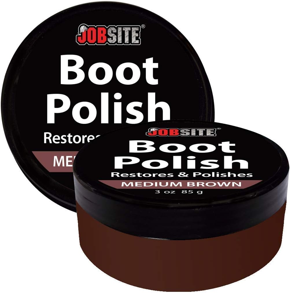 Premium Leather Boot & Shoe Polish Cream - Restores, Conditions & Polishes - 3 oz