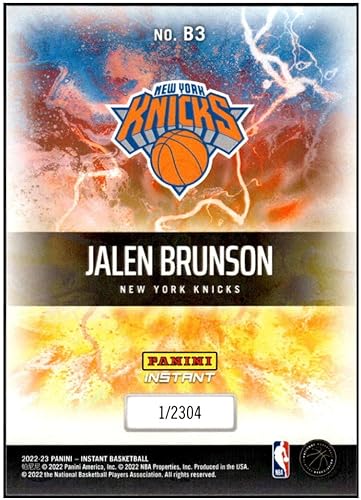 Miniatura 2 de JALEN BRUNSON 2022-23 Panini Instant Breakaway 2304 NM-MT NBA Basketball 3 Knicks