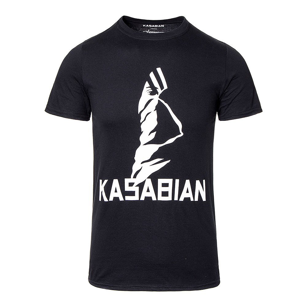 Kasabian Unisex Black Official -Adults Ultra Face Tour T Shirt (Black) - Medium