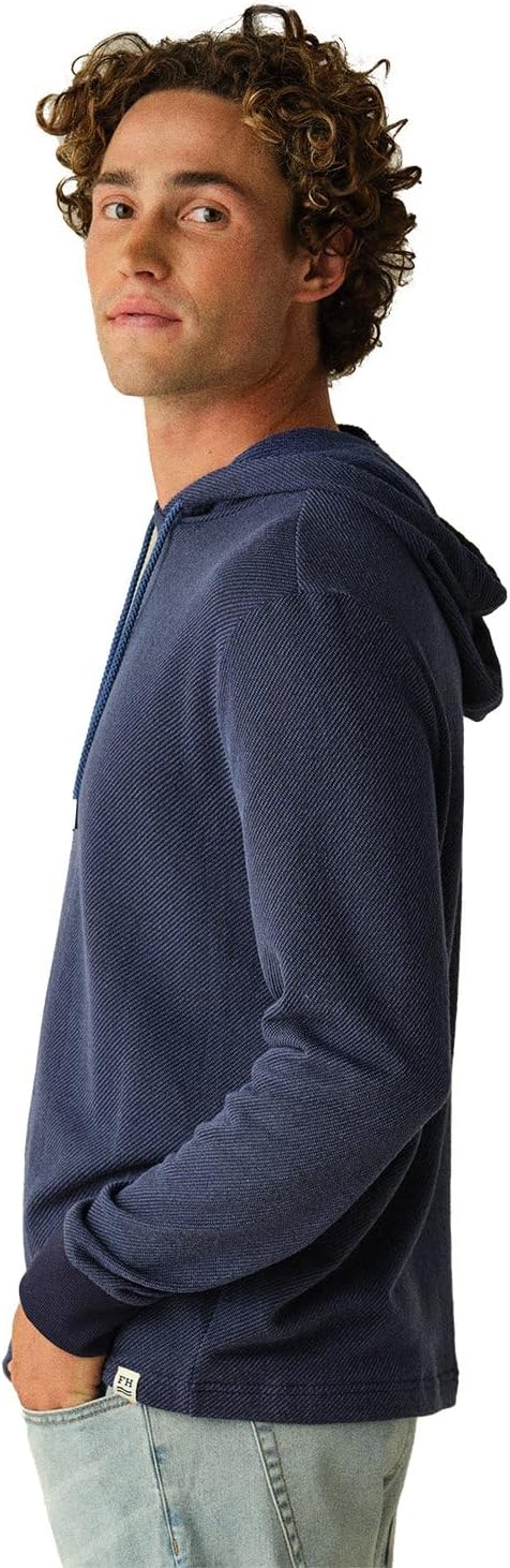 Fair Harbor The Textured Tailwind Hoodie –– Men's Classic Lightweight Hoodie –– Incredibly Soft and Breathable