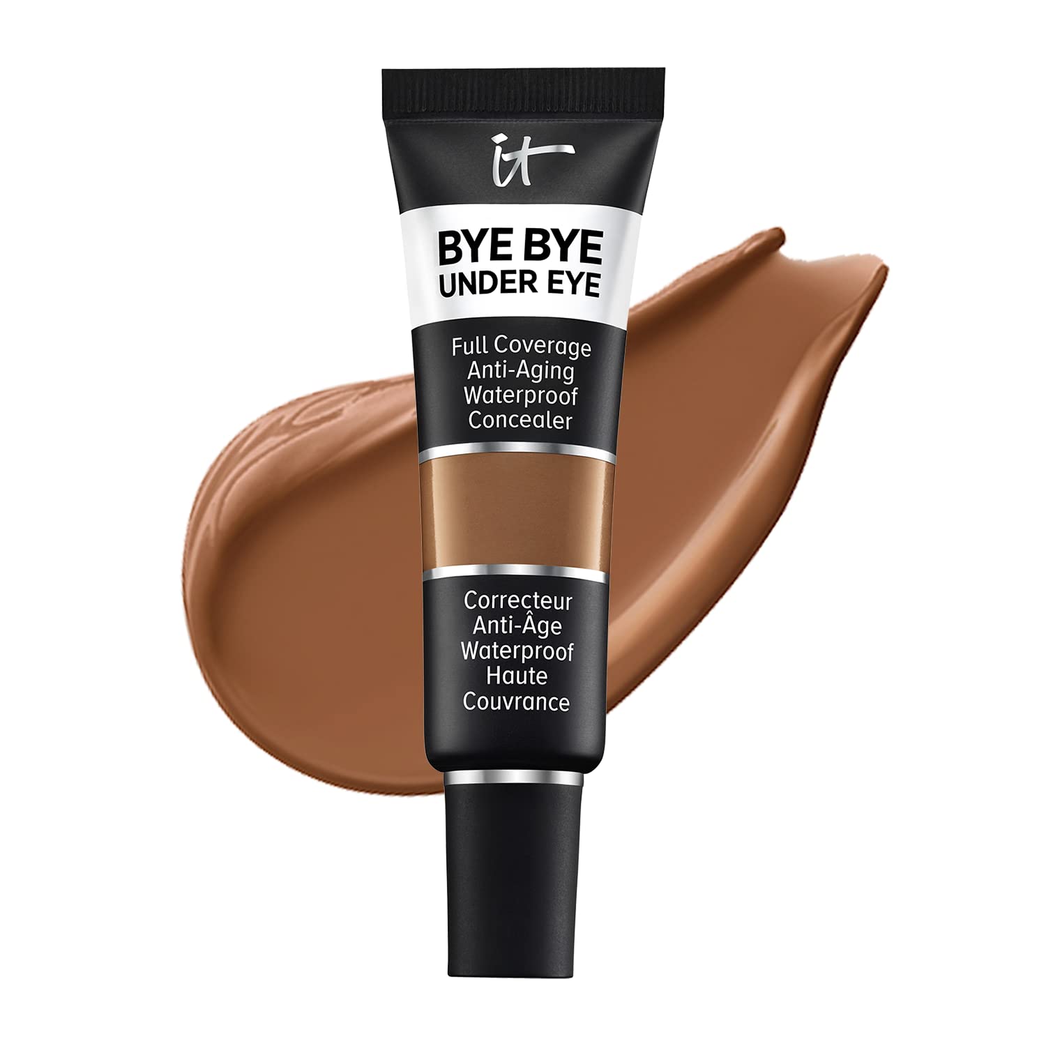 It Cosmetics 0.4 Oz Bye Bye Under Eye Full Coverage Anti-Aging Waterproof Concealer (43.0 Deep Honey)