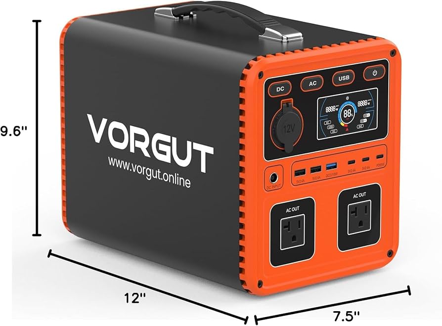700W出力】VORGUT ポータブル電源 666Wh 急速充電対応